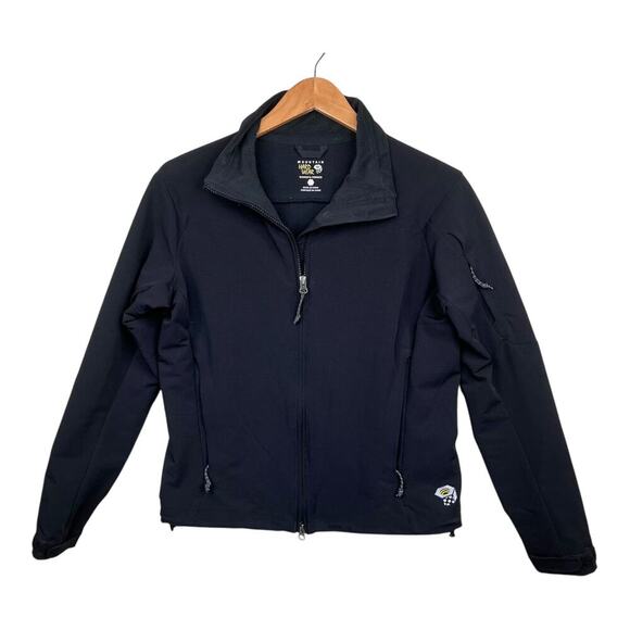 Mountain Hardwear Soft Shell Black Fleece Lined 1/4 Zip Pullover Women’s Small - Picture 1 of 6